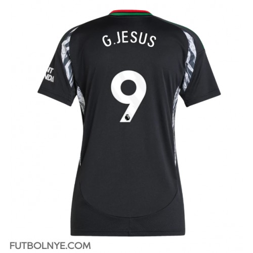 Camiseta Arsenal Gabriel Jesus #9 Visitante Equipación para mujer 2024-25 manga corta